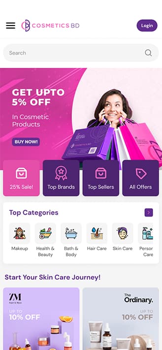 Dokandar mobile preview